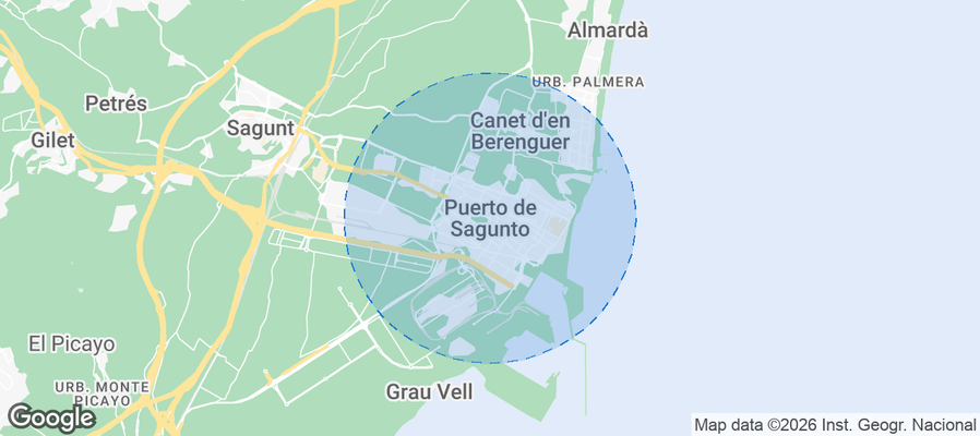 El Port de Sagunt Airbnb map